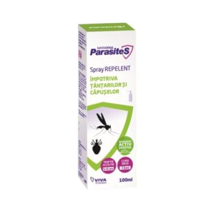 Spray repelent tantari si capuse Parasites Santaderm, 100 ml, Viva Pharma