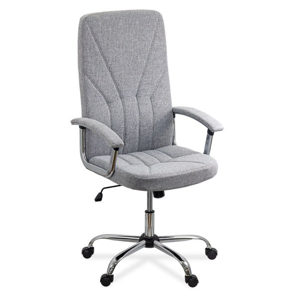 Scaun de birou managerial textil OFF 710 gri