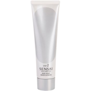 Sensai Silky Purifying Mud Soap (Wash & Mask) sapun si masca 2 in 1