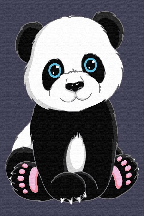 Set Pictura pe numere, Acuarello, Ursuletul Panda