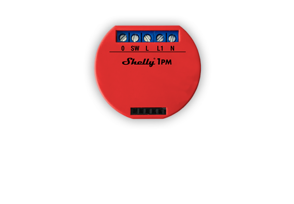 Pachet 2 relee inteligente pentru automatizari Shelly 1PM, Wi-Fi, 16 A, Control aplicatie, Compatibil cu Amazon Alexa & Google