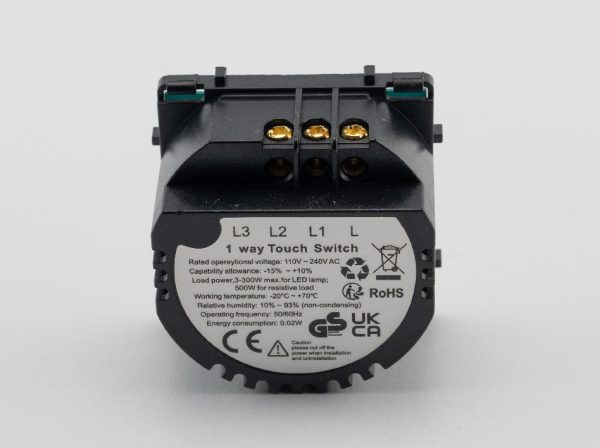 Modul Intrerupator Dublu din Silicon cu Touch LUXION