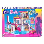 Set de joaca cu mini papusi surpriza, Mega Bloks, Barbie Color Reveal, Dreamhouse, HHM01