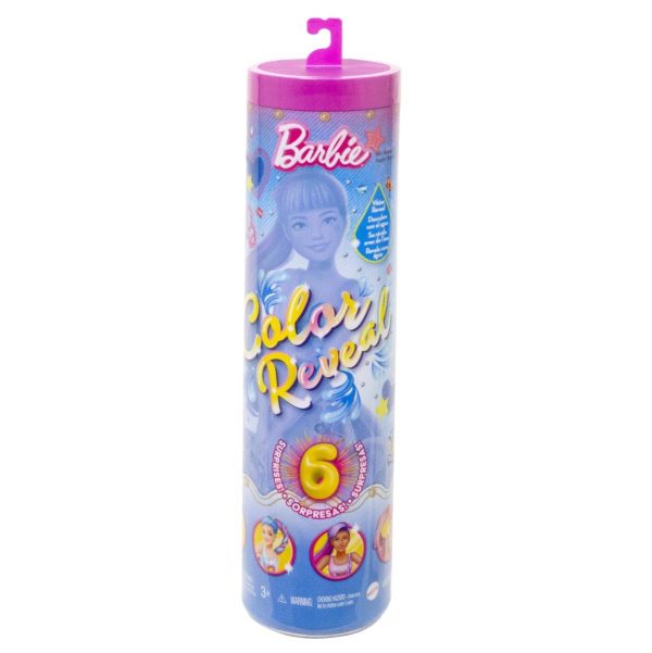 Papusa surpriza Barbie, Color Reveal Denim, 6 surprize, HJX55