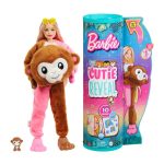 Papusa Barbie, Seria Jungle, Cutie Reveal, Monkey, HKR01