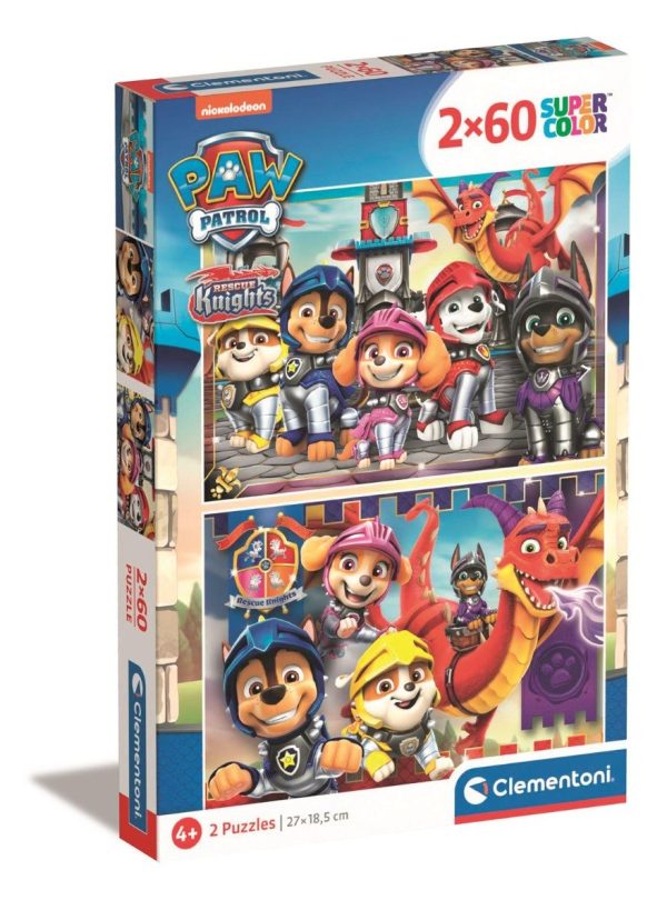 Puzzle Clementoni Paw Patrol, 2 x 60 piese
