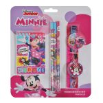 Set instrumente de scris, cu agenda, Minnie, 7 buc