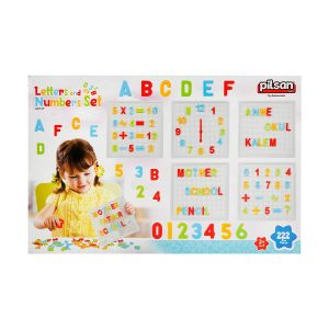 Set de joaca, potriveste literele si numerele, Pilsan, 222 piese