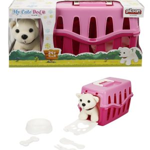 Animalul meu dragut de plush, Catel si cusca, Pilsan, Roz