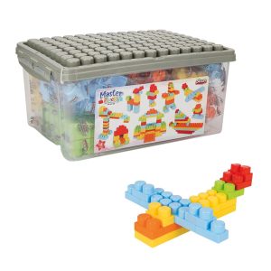 Set de joaca, cutie cu blocuri de construit, Pilsan, 112 piese