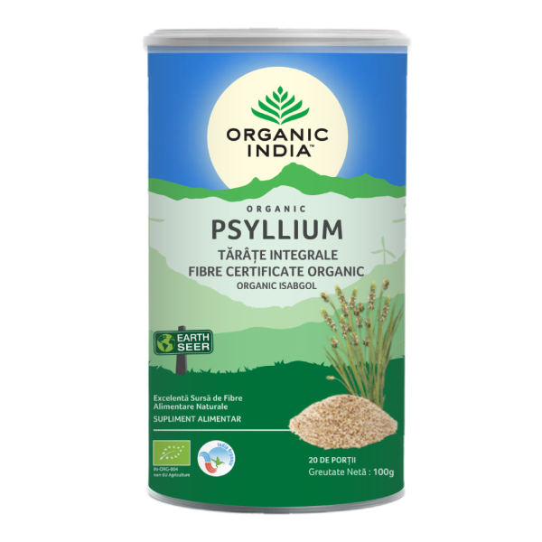 Tarate Bio de Psyllium Integrale, 100 g, Organic India