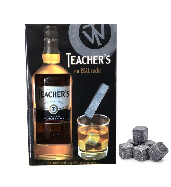 Teacher's Rocks Whisky Gift Set 0.7L