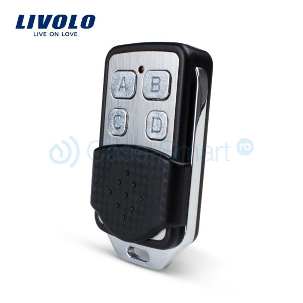 Intrerupator wireless cu touch Livolo din sticla si telecomanda inclusa-standard italian