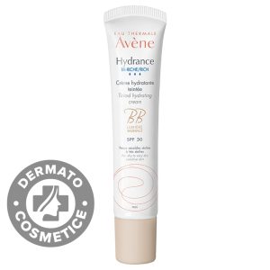 Crema pentru ten uscat BB cu SPF 30 Hydrance Riche, 40 ml, Avene