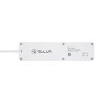 Prelungitor inteligent Tellur Wireless, 3 Prize, 4 x USB, 2200W, Cablu 1.8m