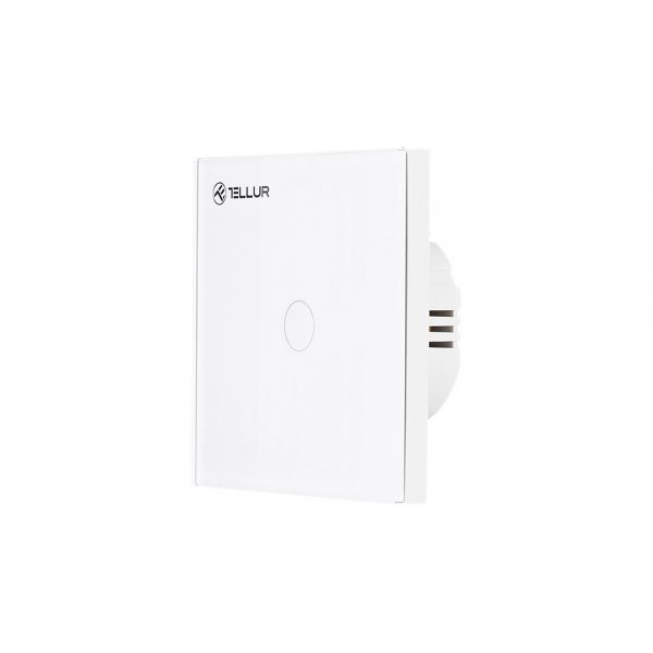 Intrerupator Simplu Wi-Fi cu Touch din Sticla Tellur