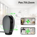 Camera inteligenta IP Wi-Fi Tellur, Smart, Rezolutie 1080P, Night Vision, IR, Gri