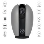 Camera inteligenta IP Wi-Fi Tellur, Smart, Rezolutie 1080P, Night Vision, IR, Gri