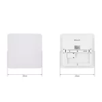 Plafoniera inteligenta LED Tellur, Wi-Fi, 24 W, Patrata, Lumina ajustabila