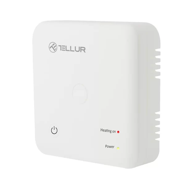 Termostat inteligent pentru centrala pe gaz Tellur, Wi-Fi, LCD 3.7 inch, Control aplicatie