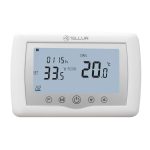 Termostat inteligent pentru centrala pe gaz Tellur, Wi-Fi, LCD 3.7 inch, Control aplicatie