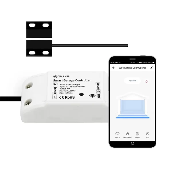 Kit automatizare si control usa garaj Tellur, Wi-Fi, Programe, Control aplicatie