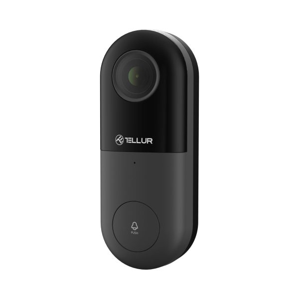 Videointerfon cu fir Tellur, Rezolutie 1080P, Infrarosu 130°, Wi-Fi, Slot microSD