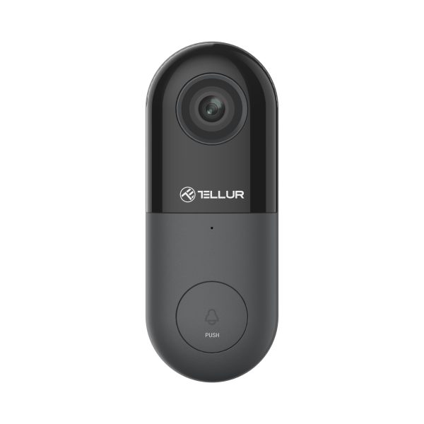 Videointerfon cu fir Tellur, Rezolutie 1080P, Infrarosu 130°, Wi-Fi, Slot microSD
