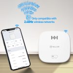 Senzor de fum Tellur, Wi-Fi, 2.4 GHz, Indicator, Alarma, Notificari