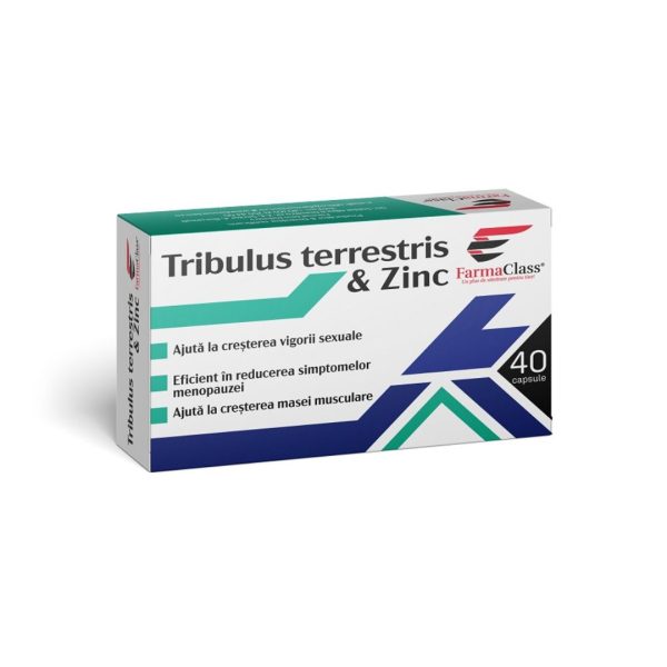 Tribulus Terrestris Zinc, 40 capsule, FarmaClass