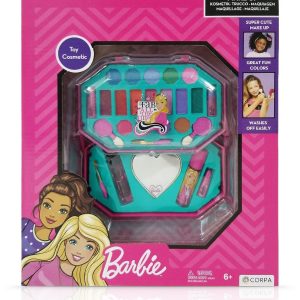 Trusa de Make-up octogonala, cu 2 niveluri, Barbie
