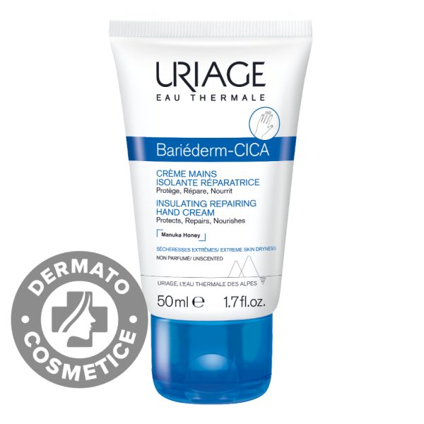 Crema de maini reparatoare Bariederm, 50 ml, Uriage