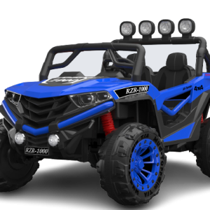 UTV electric 4x4, pentru 2 copii, Kinderauto RZR1000 180W 12V PREMIUM, culoare albastra