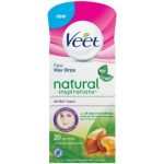Veet Natural Inspirations™ Benzi de ceara depilatoare pentru fata cu ulei de argan