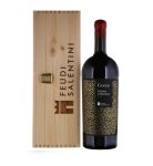 Feudi Salentini Gocce Primitivo di Manduria DOP Magnum Cutie Lemn - Vin Rosu Sec - Italia - 1.5L