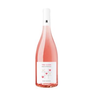 Feudi Salentini Tre Cuori Rosa di Primitivo Puglia - Vin Rose Sec - Italia - 0.75L