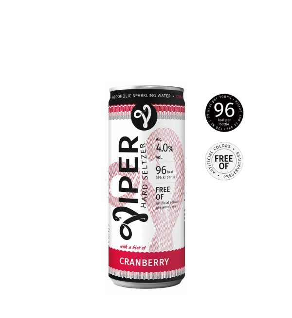 Viper Hard Seltzer Cranberry 0.33L