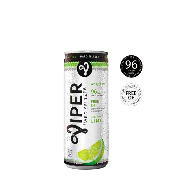 Viper Hard Seltzer Lime 0.33L