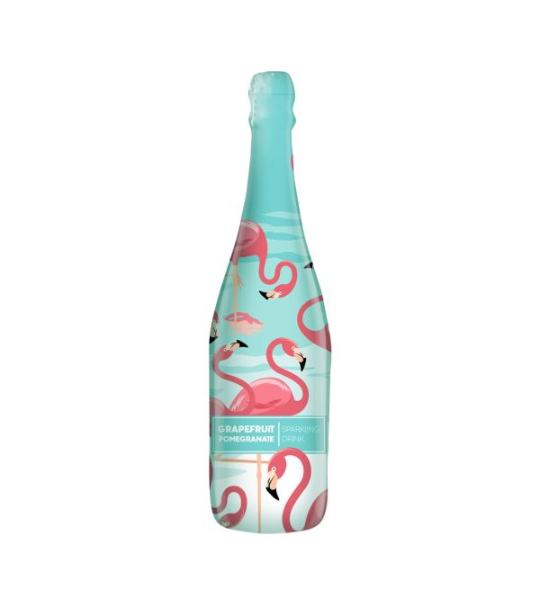 Vitapress Sampanie Copii Flamingo Grapefruit & Rodie 0.75L
