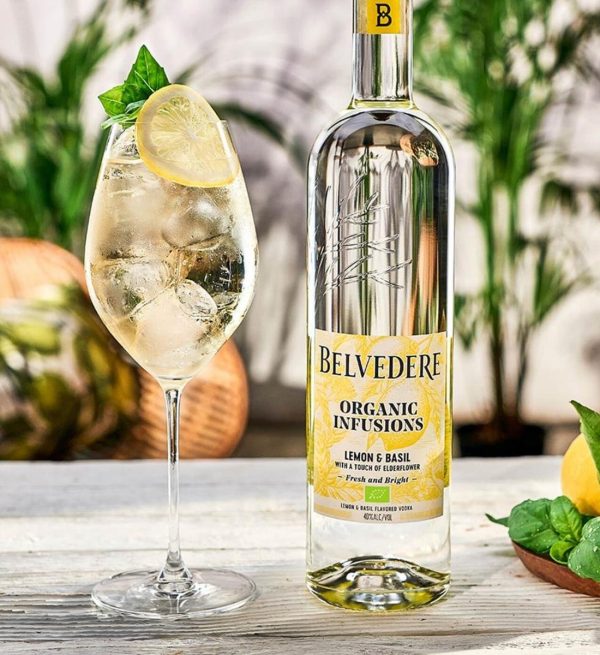 Belvedere Organic Infusions Lemon & Basil Vodka 0.7L