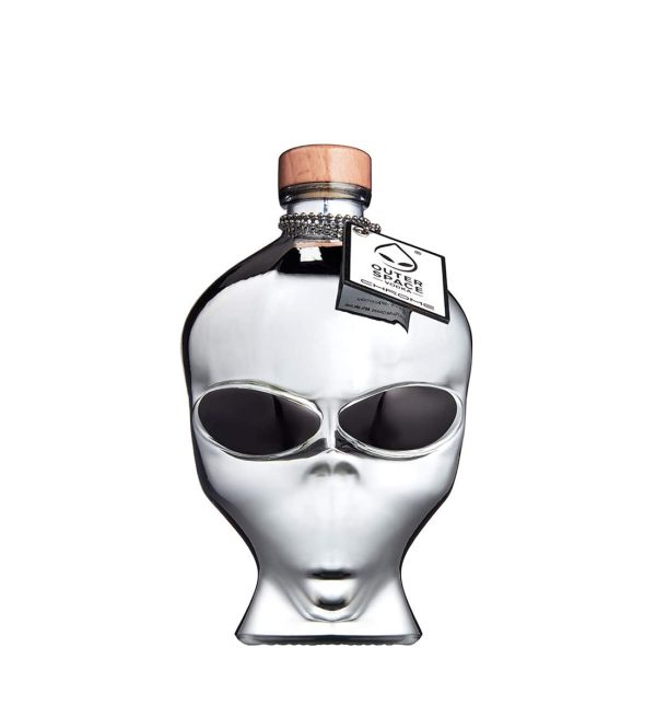 Vodka Outer Space Alien Head Chrome Edition 0.7L
