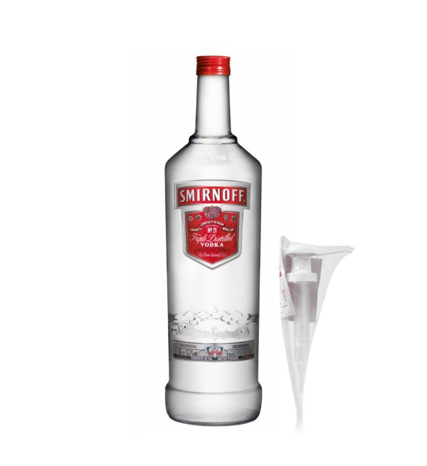 Smirnoff Red Vodka cu pompa 3L