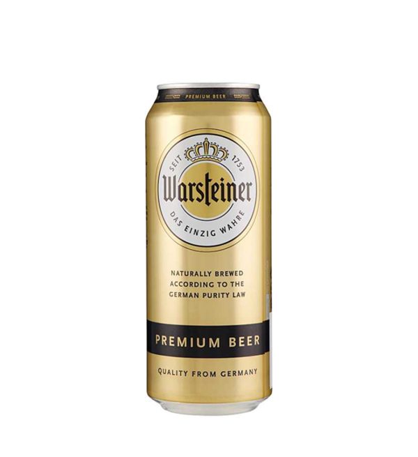 Warsteiner Premium Beer - doza - 0.5L