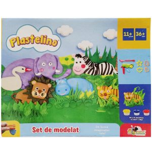 Plastelino - Set de modelat plastilina, 11 piese