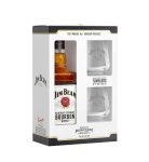 Jim Beam White Whiskey Gift Set 0.7L