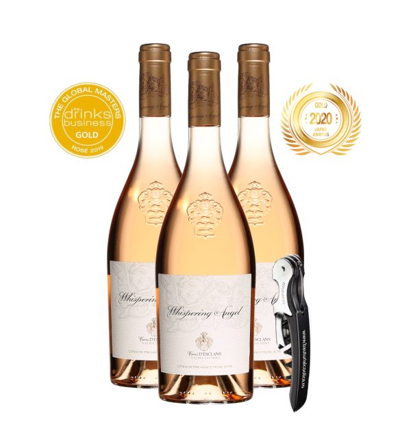 Chateau d’Esclans Whispering Angel Gift Set - Vin Rose Sec - Franta - 0.75L