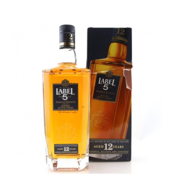 Label 5 Premium Reserve Whisky 12 ani 0.7L