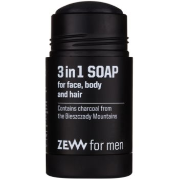 Zew For Men 3 in 1 Soap Sapun natural pentru fata, corp si par 3 in 1