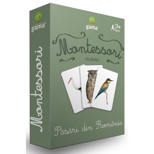 Editura Gama, Carti de joc educative Montessori Seria 4, Pasari din Romania